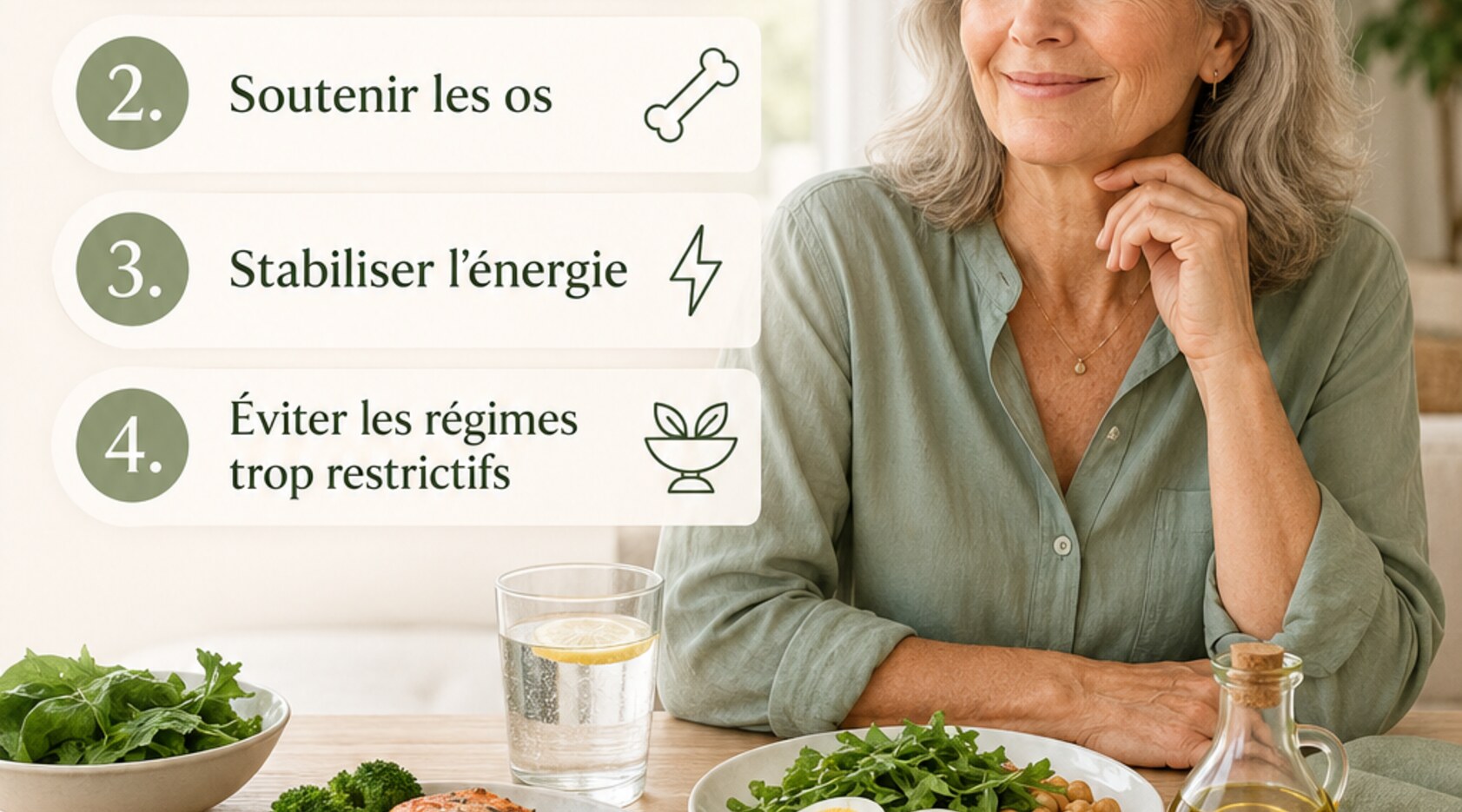 Ménopause : 4 priorités alimentaires à ne pas négliger