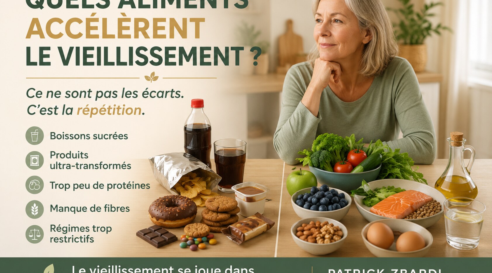 Vieillir plus vite : 5 habitudes alimentaires qui accélèrent le vieillissement